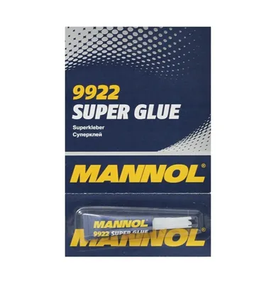 Obrázok produktu pre MANNOL univerzálne lepidlo 9922 blistrové balenie tuba 3ml