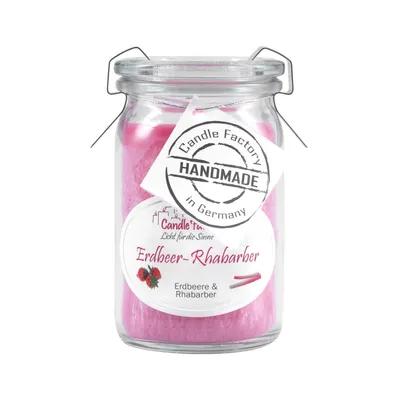 Produktbild von Candle Factory Baby Jumbo Erdbeer-Rhabarber Duftkerze Dekokerze 308024