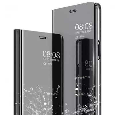 Produktbild von Mirror Flip-Case für Galaxy S Serie - Farbe: Schwarz - Modellkompatibilität: Für Samsung Galaxy S21 FE