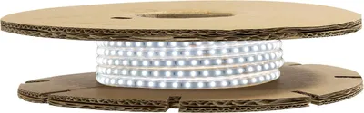 Produktbild von LED-Streifenrolle Dimmbar 220V SMD Selbstgleichrichtend 120 LED/m 20m 12W/m 1080lm/m Superschmal Breite 6.5mm Schnitt 10cm IP65 6000K Kaltweiß