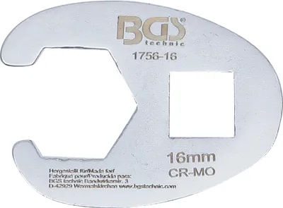 Productafbeelding van BGS 1756-16 Aangrijpsleutel "Hahnenfuß", 10 (3/8"), 16 mm
