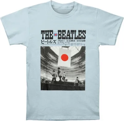 Obrázek produktu pro The Beatles - Tričko "At The Budokan" pro muže/dámy Uni RO1698 (S) (Světle modrá)