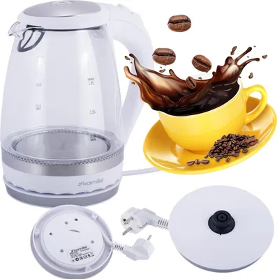 Obrázok produktu pre Sklenená Rýchlovarná Kanvica Veľká 1,5 L 2200 W