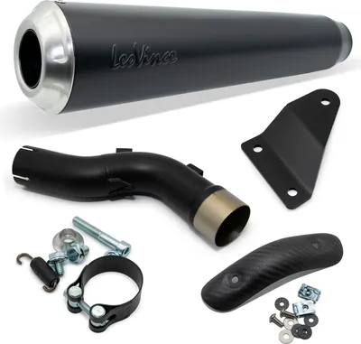 Produktbild von Endschalldämpfer LeoVince CLASSIC RACER black mit ABE für Honda CMX 500 A Rebel