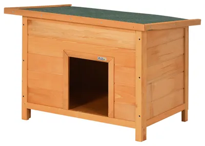 Obrázek produktu pro PawHut – psí bouda, psí domek, psí doupě, bouda pro psy a kočky, střecha, dřevo