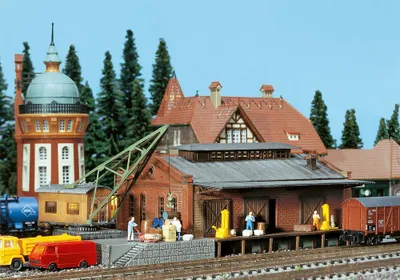 Produktbild von Faller 222180 - 1/160 / N Güterhalle Mit Ladekran - Neu