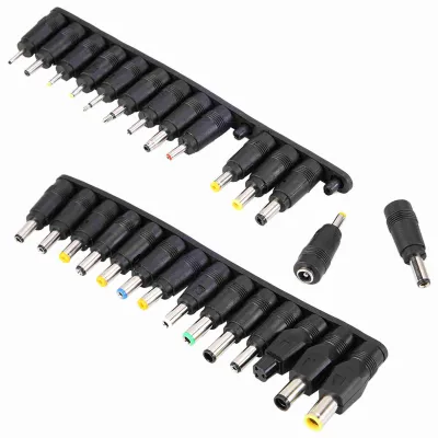 Image de Lot de 28 adaptateurs d'alimentation universels multifonctions pour ordinateurs portables (5,5 mm, courant continu)