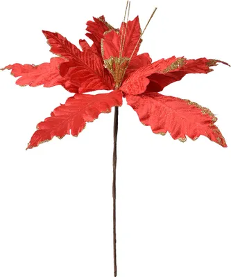 Immagine prodotto di Stella di Natale artificiale Clayre & Eef Ø 34x48 cm plastica rossa