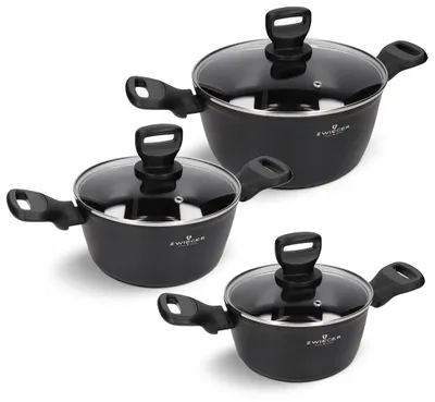 Produktbild von Zwieger Stiga Kochtopfset 3-teilig Aluminium