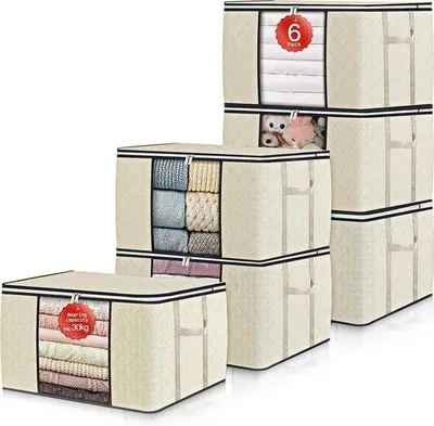 Produktbild von Opvougbare Kleidungsbügelboxen Organizer 6er Pack