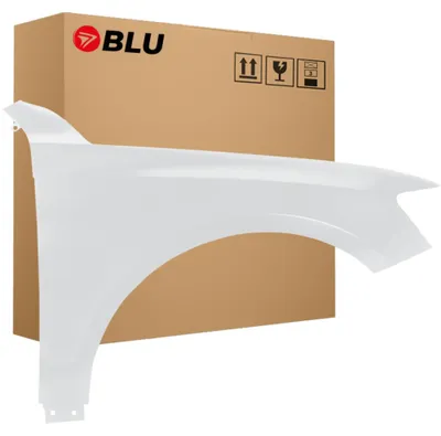 Productafbeelding van BLU Spatbord geschikt voor Audi Q5 8R LY9C Rechts Wit IbisWeiss | 2008-2016 | Voorzijde | Gelakt | Montageklaar  | Verzinkt