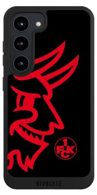 Produktbild von NIVOCASE Handyhülle für Samsung Galaxy S23  Hülle NIVOpure Case Schwarz 1. FC Kaiserslautern Logo Offizielles Lizenzprodukt