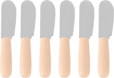 Produktbild von Buttermesser - Küchenutensilien zum Bestreichen, Käse, Gewürze, 6 Stück (10,2 x 2 cm)