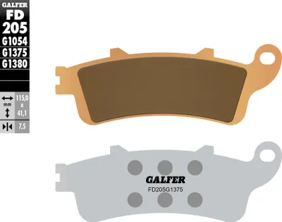 Produktbild von Bremsbeläge Kh261 / Kh281 Gesintert Metallic (Gold) Sport