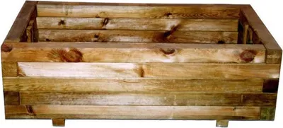 Image de Bac A Fleur Pin Rustica 80X40Xh27Cm