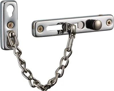 Image de Entrebailleur de porte, chaîne acier, chromé - THIRARD