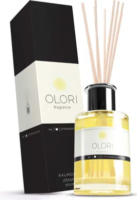 Produktbild von OLORI Raumduft Diffuser mit Stäbchen 200ml (Zitrone)