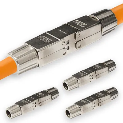 Produktbild von PremiumX 4x Verlängerung LAN Kabel für CAT RJ45 Verbindungsstecker Ethernet Netzwerkstecker