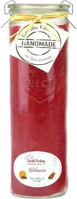 Produktbild von Candle Factory Big Jumbo, Zylinder, Rot, Zimt, Gewürznelke, Orange, 100 h, 1 Stück(e)