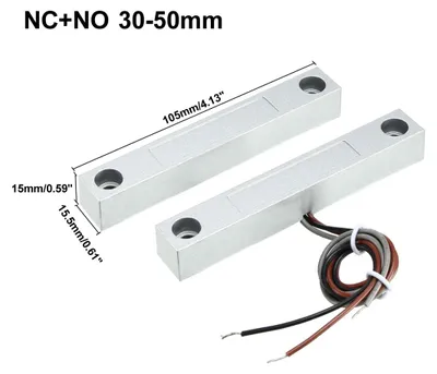 Produktbild von Magnetischer Reed Schalter Alarm Rolltorkontakt mit 3 Draht fš¹r N.O./N.C. MC-58