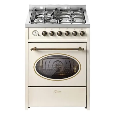 Produktbild von Gurari E 614 Cr r Retro Gas Elektro Standherd 60 cm Erdgas Fl.Gas 4 Kw WOK, 8 Funktionen