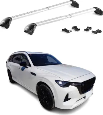 Produktbild von Dachträger Gepäckträger Verstellbarer für Mazda CX-80 2024-25 Silber Alu ABE