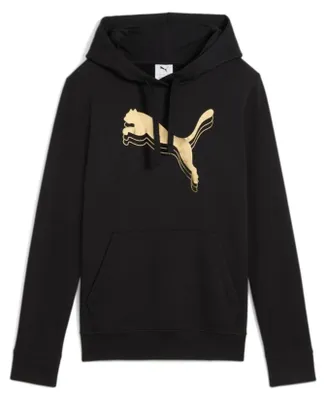 Produktbild von Puma Damen Hoodie ESS Metallic TR mit Kordelzugkapuze und Metallic-Logo