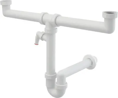 Obrázek produktu pro Plastový sifon k umyvadlu veporit 1 1/2" bílá VP86-DN40
