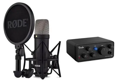 Zdjęcie produktu dla Mikrofon Rode NT1-Signature z interfejsem Audiobox GO