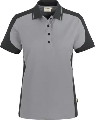Produktbild von HAKRO Damen Poloshirt Contrast Mikralinar® 239, titan/anthrazit, S