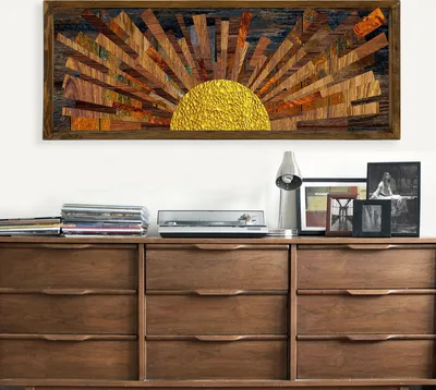 Produktbild von Wallity, Almıla- EVL4888, Bunt, Leinwandbilder, 120 x 40 x 3,5 cm, Gemälde: 100% MDF (Dicke: 3mm)