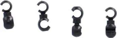 Produktbild von XLC Kabelclip BR-X104 rotierbar, schwarz (4er Pack)