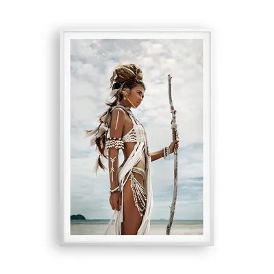 Produktbild von Gerahmtes Poster - Weißer Rahmen - Brennen Mann Frau - 70x100 cm - Wand Bild - Wanddeko - Wandbilder - Kunstposter - Wandposter - Bilderrahmen - Bilder - Kunstdruck - Wandbild - P2WPA70x100-4275