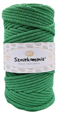 Produktbild von Sznurkomania Baumwollkordel 5mm 100m Grasgrün Makramee