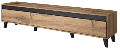 Produktbild von TV Lowboard NORDI 185 wotan eiche / anthrazit