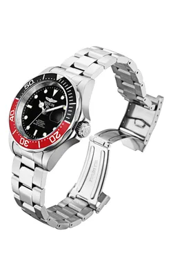 Produktbild von Invicta Pro Diver 9403 Herrenarmbanduhr - Automatisches Uhrwerk - Edelstahl mit schwarzem Zifferblatt - 40 mm