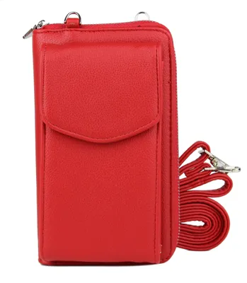 Produktbild von irisaa Kleine Handy Umhängetasche, Geldbörse Damen Brieftasche RFID Schutz Crossbody Handytasche Reisepass mit Kartenfächern und Verstellbarem Schultergurt