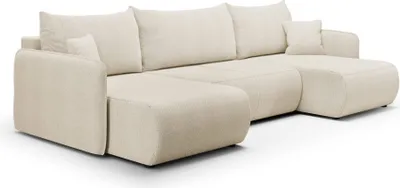 Produktbild von Furnisell Ecksofa mit Schlaffunktion Bettkasten "FOREST U", Farbe: Curio 09
