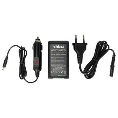 Produktbild von vhbw Ladegerät kompatibel mit Panasonic Lumix DMC-TZ40, DMC-TZ41, DMC-FT5, DMC-TS5, DMC-FT7, DMC-TZ101 Kamera - Ladeschale, Kfz-Adapter Ladeanzeige