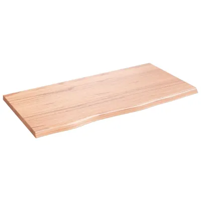 Obrázek produktu pro vidaXL Nástěnná police světle hnědá 80x40x2 cm Dubové masivní dřevo ošetřeno