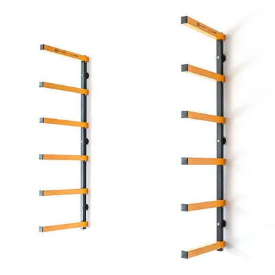 Produktbild von STRONGBOLD StrongRack R600 Schwerlastregal | Wandregal Garage Organizer 6 Ebenen | Wandhalterung für Ski, Holz, Werkzeug & Gartengeräte