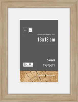 Zdjęcie produktu dla Ramka na zdjęcia Nielsen Skava z drewna dębowego, 13 x 18 cm, z passe-partout 9 x 13 cm