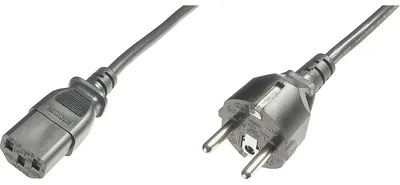 Produktbild von DIGITUS Stromkabel Schutzkontakt  - C13 1,8 m
