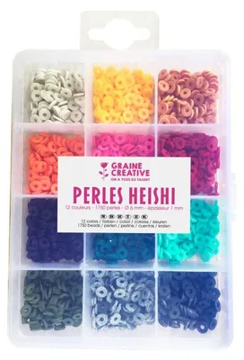Immagine prodotto di Graine Set di perle creative Heishi 6 mm colorate 1750 pezzi gioielli fai da te