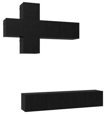 Produktbild von vidaXL TV-Schrankset Wandmontiert 3 pcs Holzwerkstoff