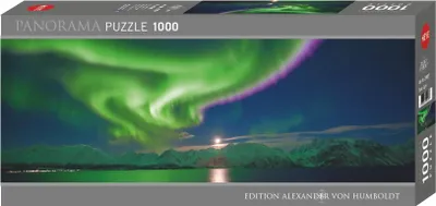 Immagine prodotto di puzzle panoramico da 1000 pezzi - Edizione Humboldt: Aurora Boreale