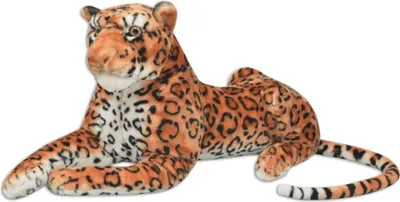 Immagine prodotto di Peluche "Wenze" in poliestere marrone con motivo leopardato. Dimensioni (L/A) 80x39 cm
