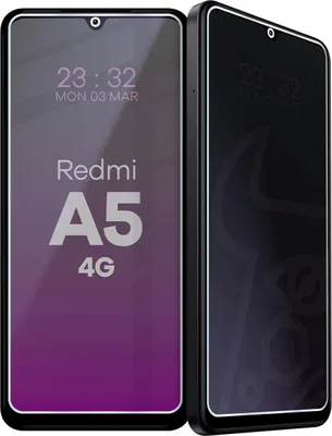 Produktbild von Hybridglas mit Privatschutzfilter für Xiaomi Redmi A5 4G, Bizon Glass Mule Shadow, Matt