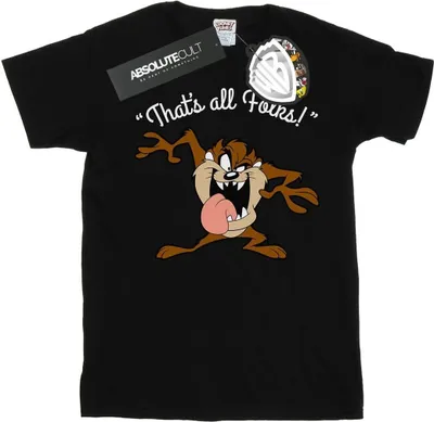 Produktbild von Looney Tunes - "That´s All Folks" T-Shirt für Damen BI1226 (M) (Schwarz)