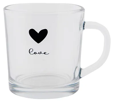 Produktbild von Clayre & Eef Teeglas 250 ml Glas Herz